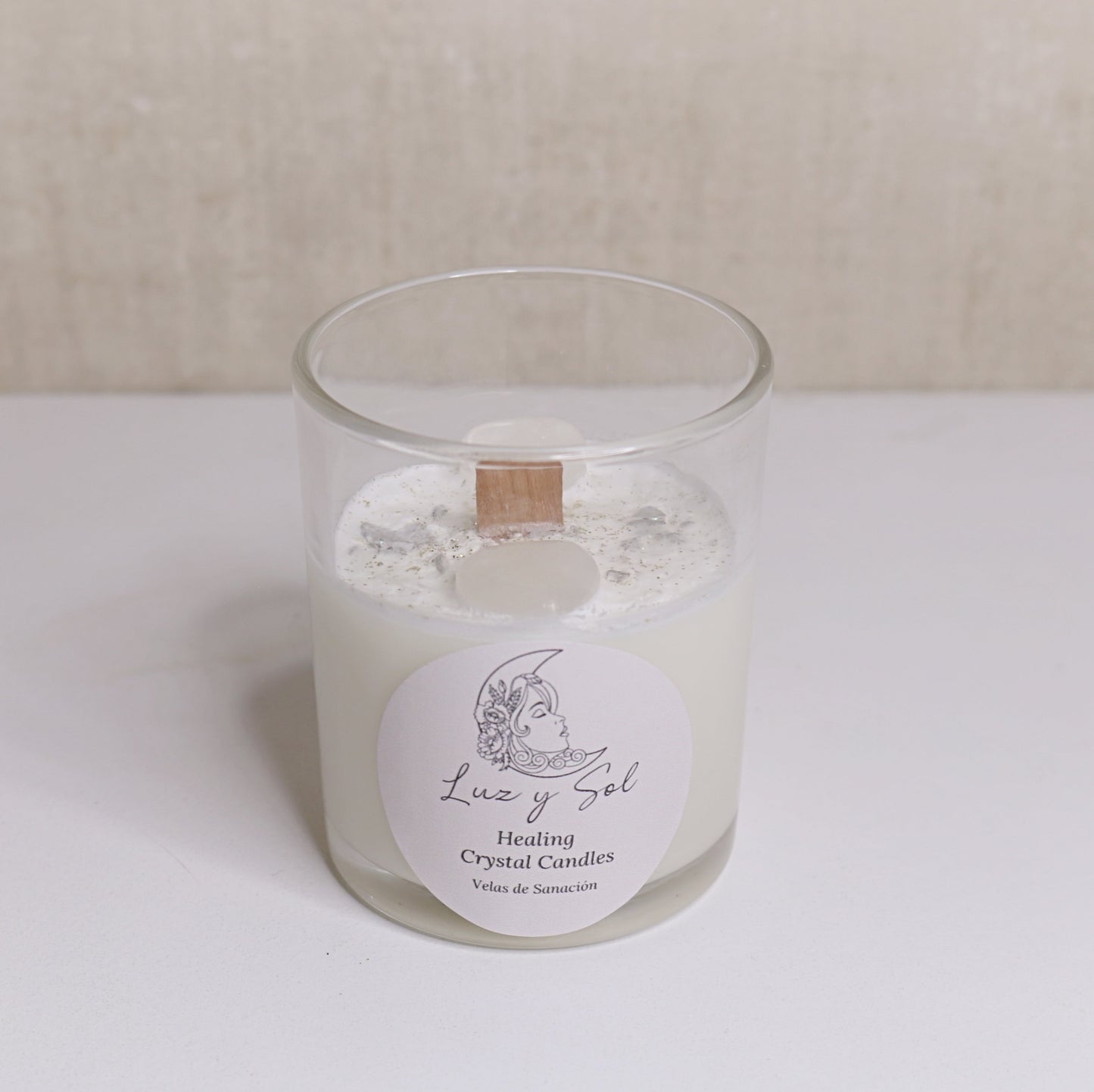 Spiritual Growth Clear Quartz Candle