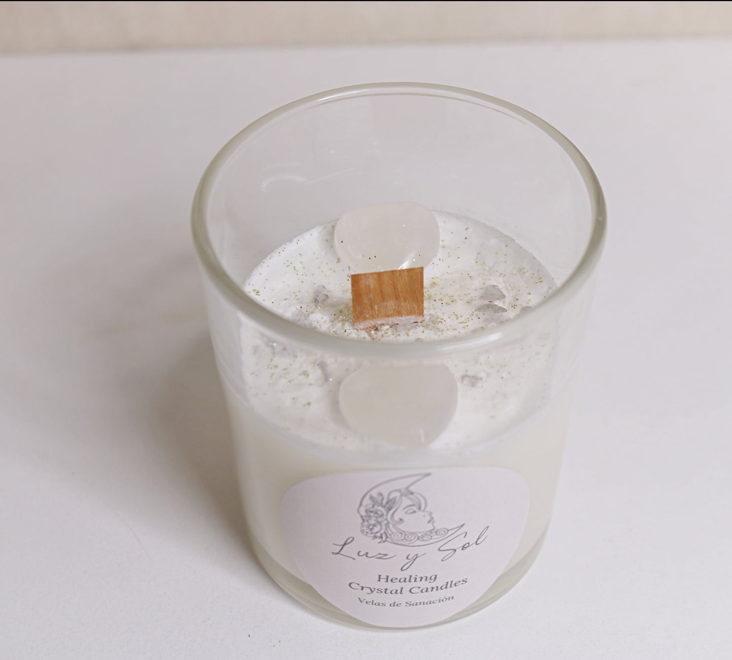 Spiritual Growth Clear Quartz Candle