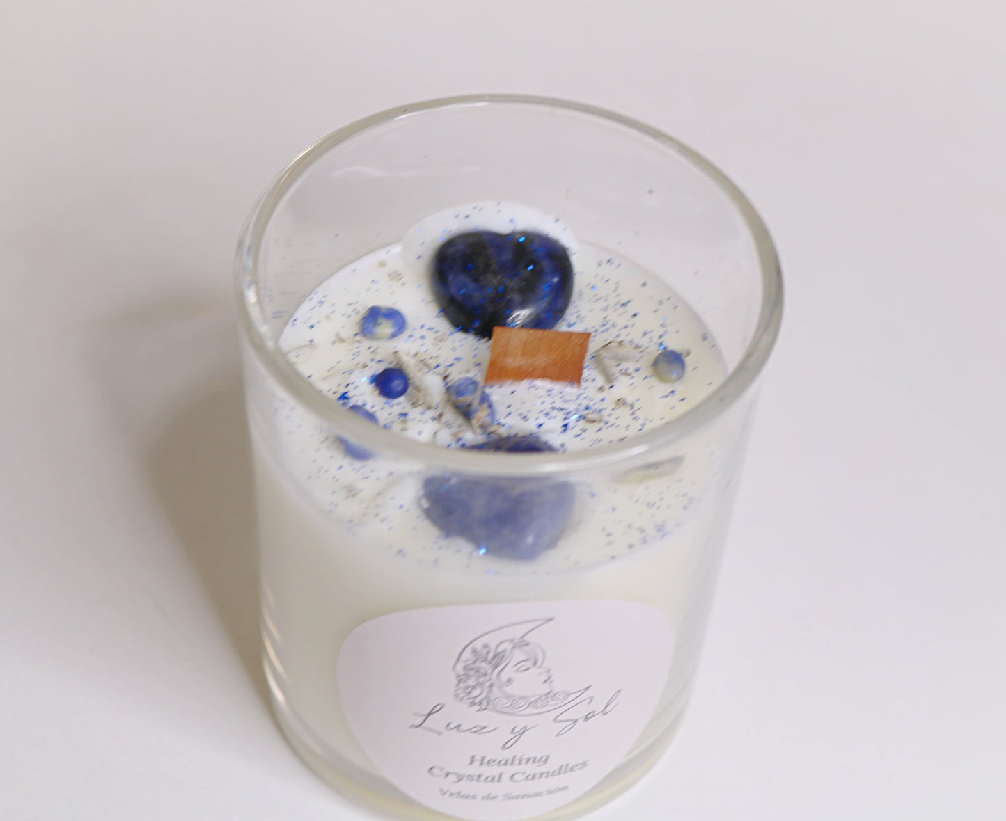 Intuition Sodalite Crystal Candle