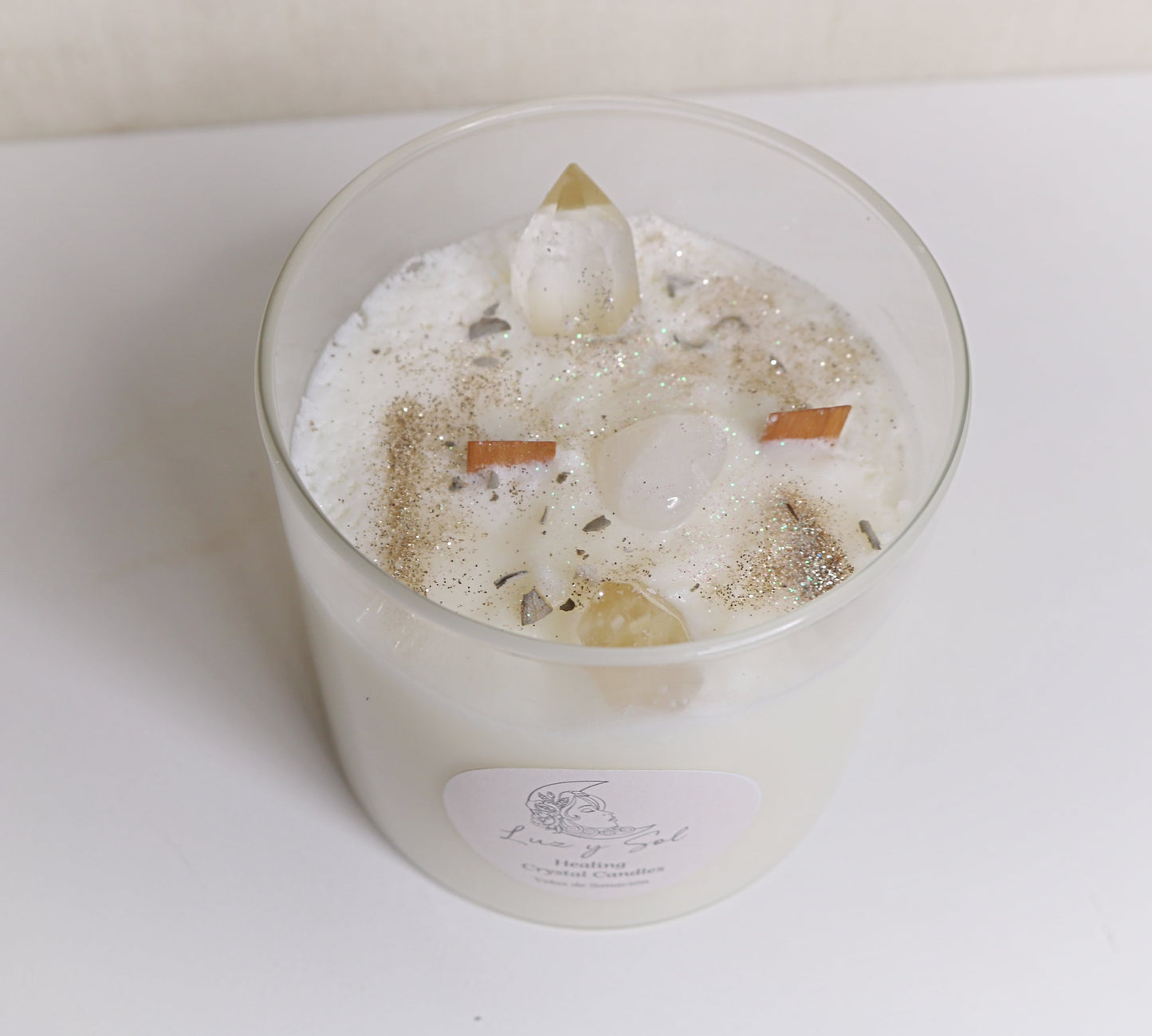 Spiritual Growth Clear Quartz Candle