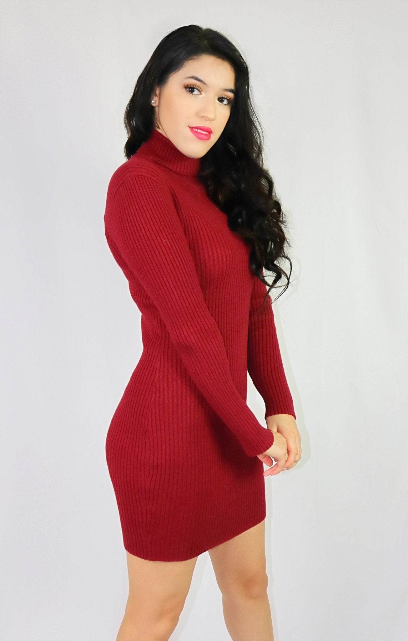 Classic Berry Dress - Luvina Boutique