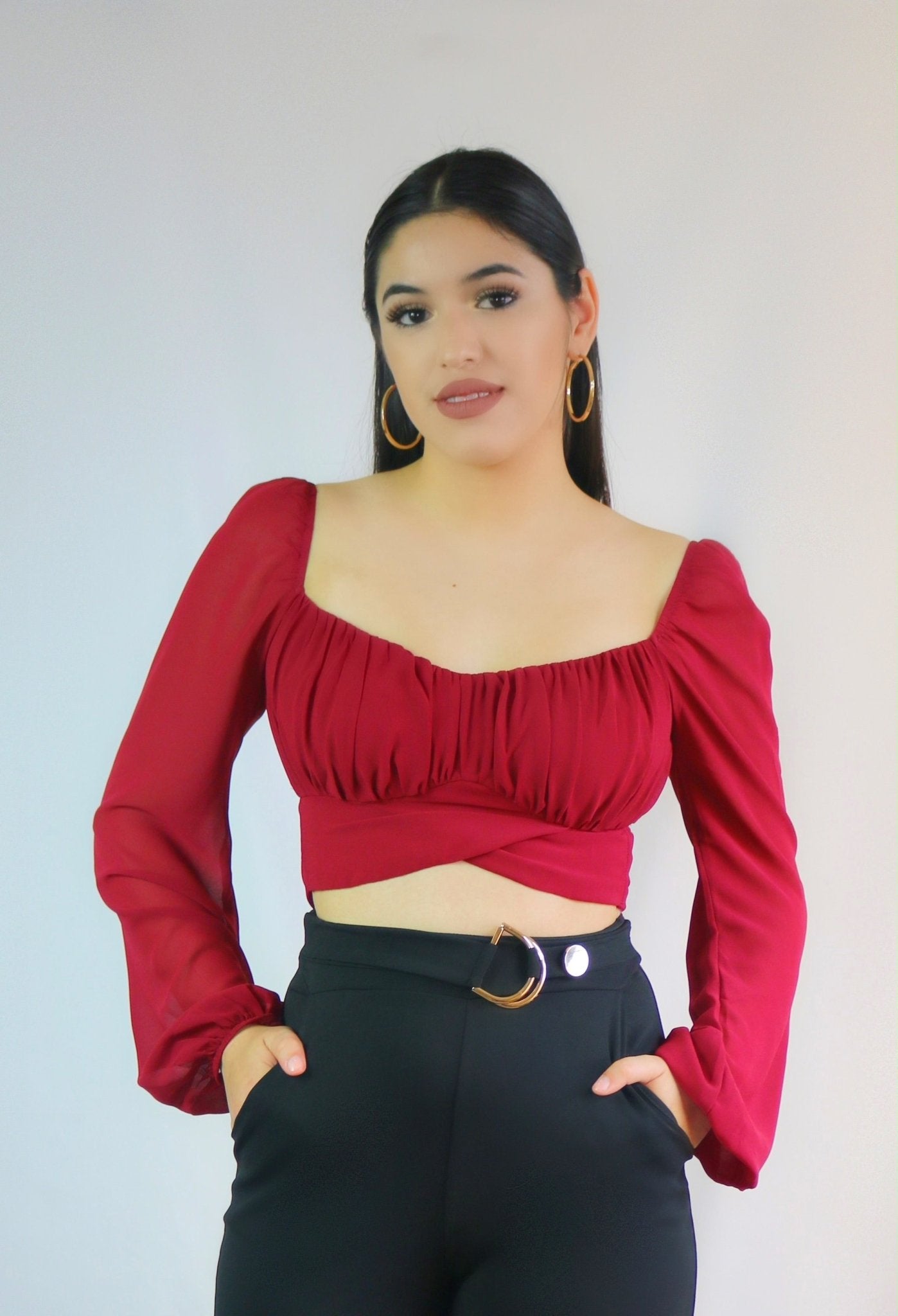 Enchanted Rose Blouse - Luvina Boutique