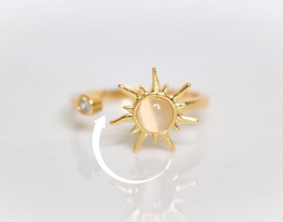 Esperanza Anxiety Gold Ring - Luvina Boutique