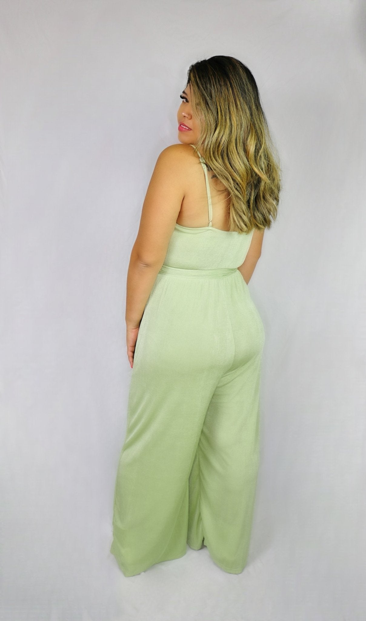 Lush Green Jumpsuit - Luvina Boutique